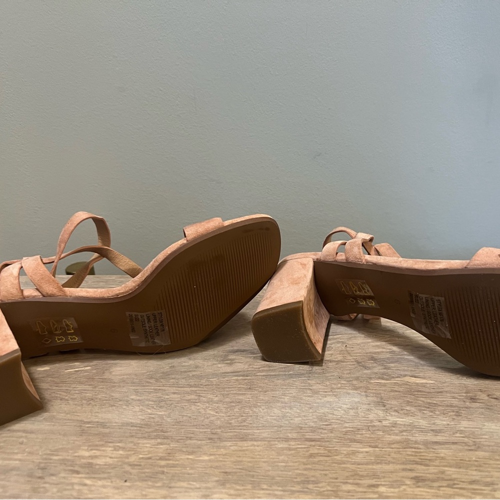 Madewell Kora Ankle Strap Sandal - Suede Ground Clay - Picture 4 of 9